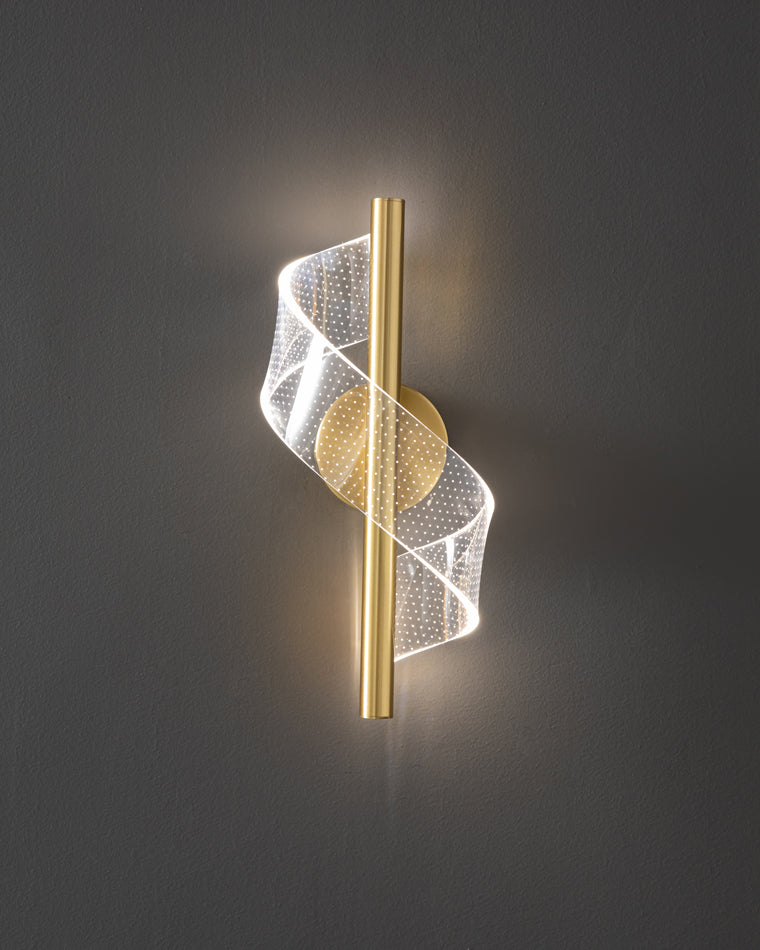 WOMO Ribben Brass Wall Sconce-WM6092