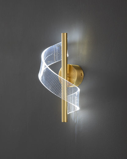 WOMO Ribben Brass Wall Sconce-WM6092