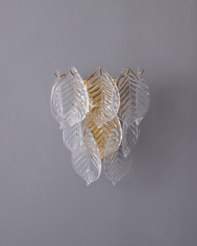 WOMO Leaf Glass Wall Sconce-WM6099