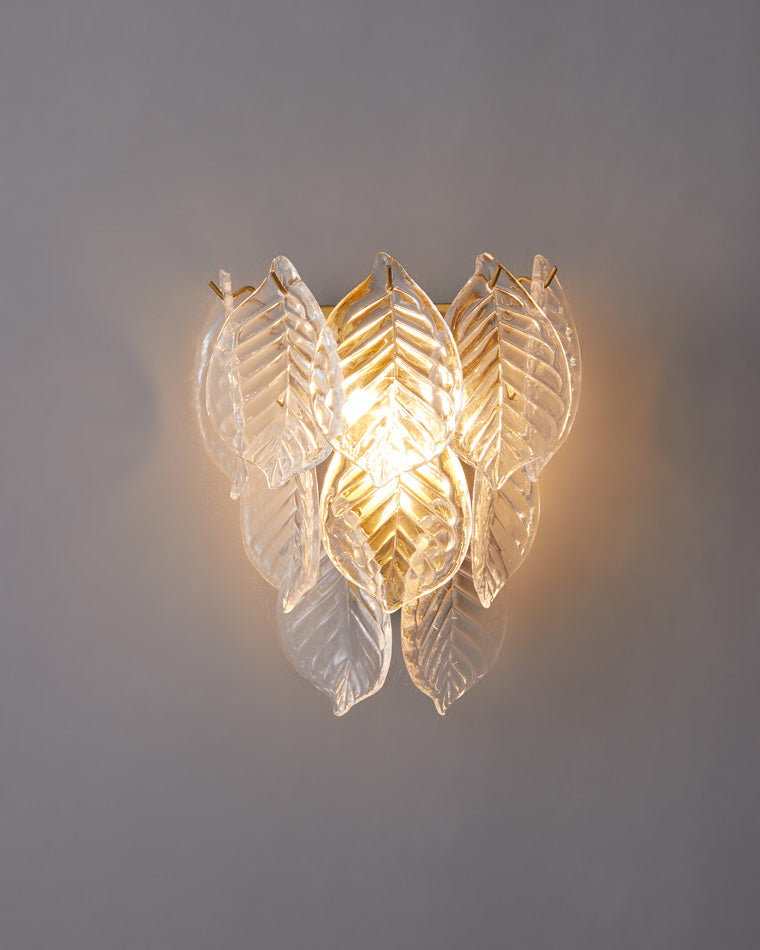 WOMO Leaf Glass Wall Sconce-WM6099