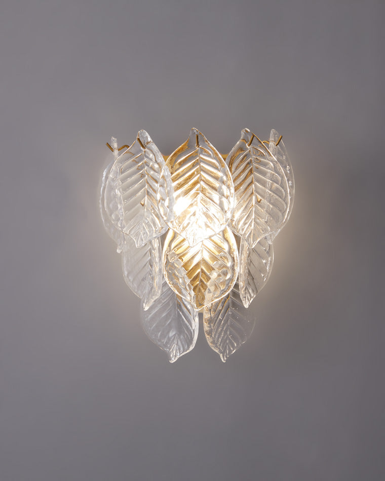 WOMO Leaf Glass Wall Sconce-WM6099