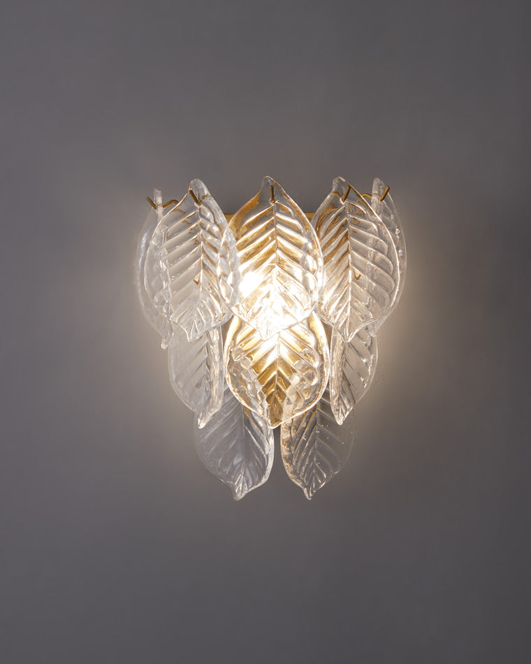 WOMO Leaf Glass Wall Sconce-WM6099