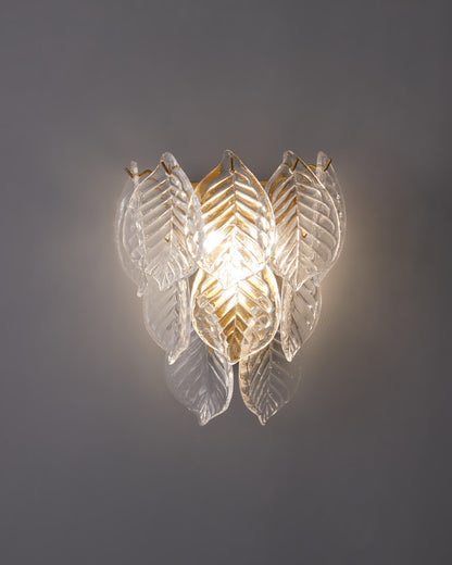 WOMO Leaf Glass Wall Sconce-WM6099