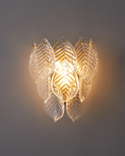 WOMO Leaf Glass Wall Sconce-WM6099