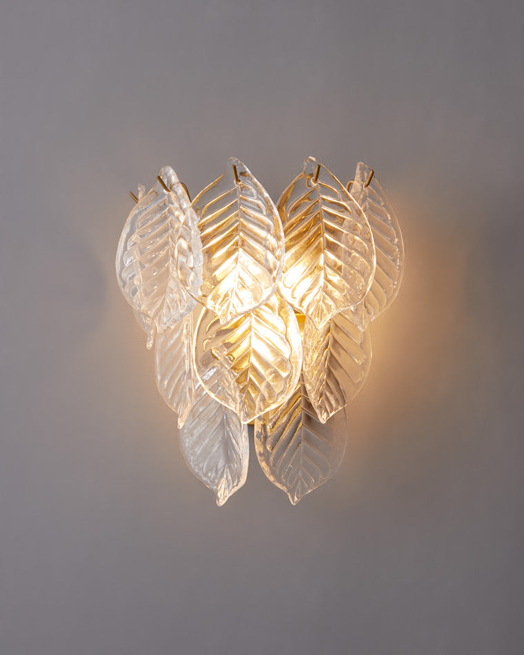 WOMO Leaf Glass Wall Sconce-WM6099