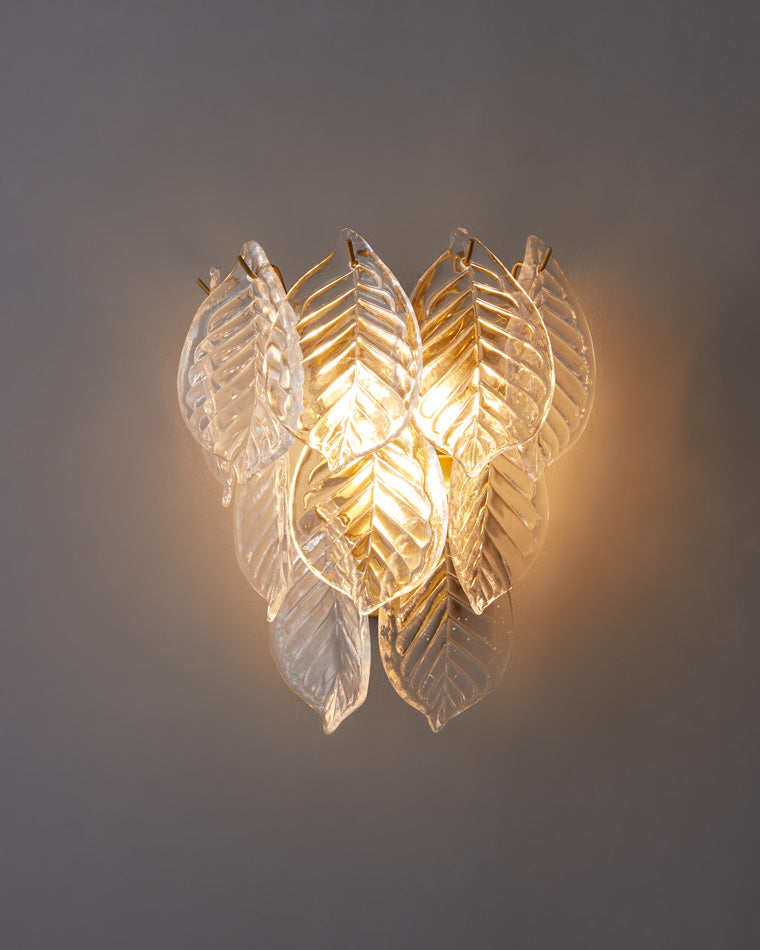 WOMO Leaf Glass Wall Sconce-WM6099