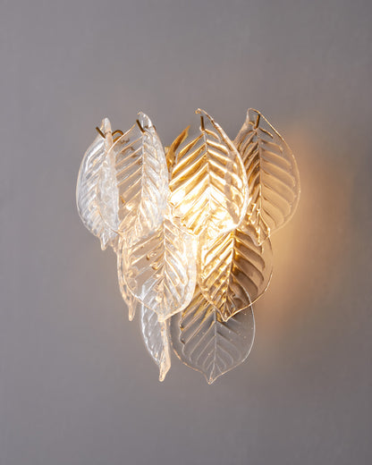 WOMO Leaf Glass Wall Sconce-WM6099