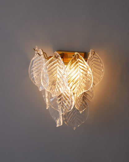 WOMO Leaf Glass Wall Sconce-WM6099