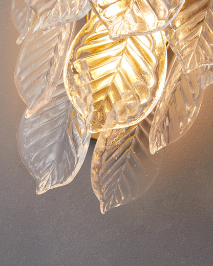 WOMO Leaf Glass Wall Sconce-WM6099