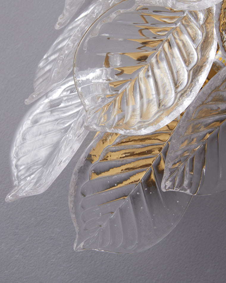 WOMO Leaf Glass Wall Sconce-WM6099