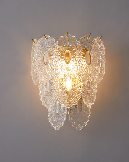 WOMO Leaf Glass Wall Sconce-WM6099