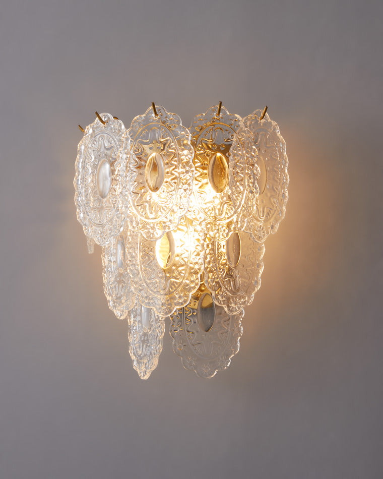 WOMO Leaf Glass Wall Sconce-WM6099