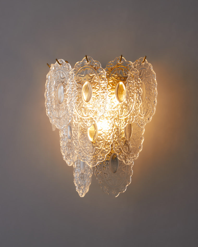 WOMO Leaf Glass Wall Sconce-WM6099