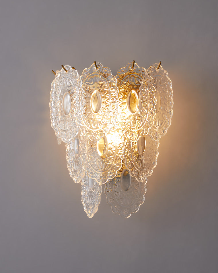 WOMO Leaf Glass Wall Sconce-WM6099