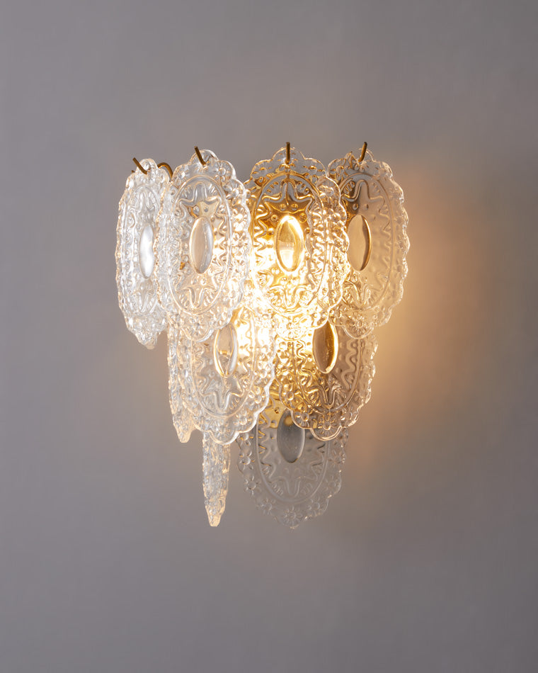 WOMO Leaf Glass Wall Sconce-WM6099