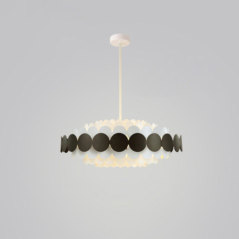 WOMO Scandi Scalloped Round Chandelier-WM2140