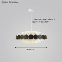 WOMO Scandi Scalloped Round Chandelier-WM2140