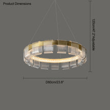 WOMO Gold Circular Led Chandelier-WM2166