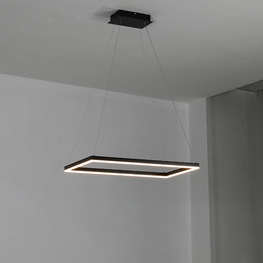 WOMO Tiered Rectangular LED Chandelier-WM2120