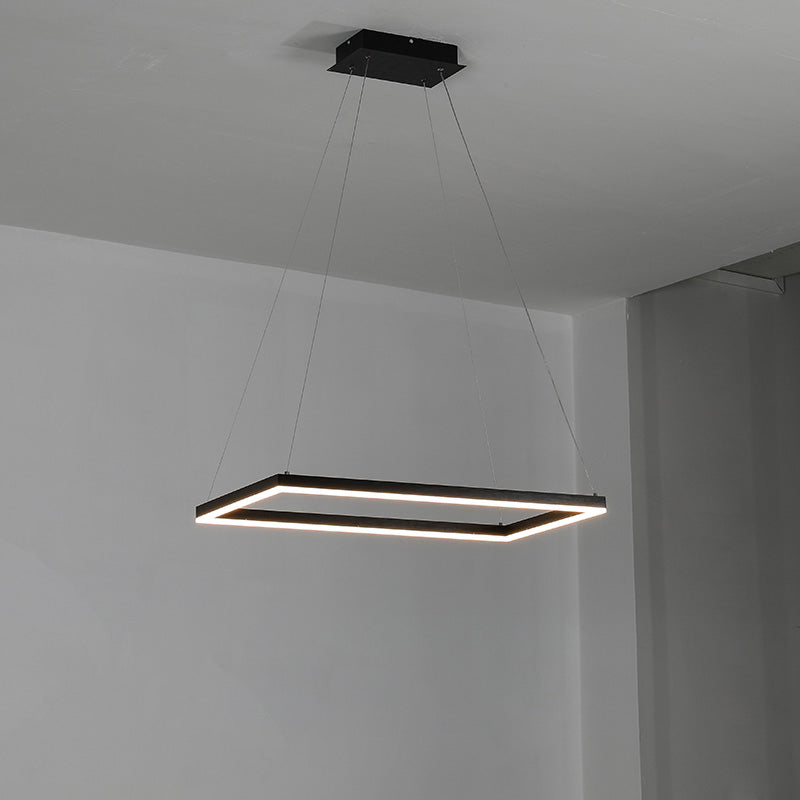 WOMO Tiered Rectangular LED Chandelier-WM2120