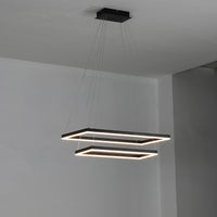 WOMO Tiered Rectangular LED Chandelier-WM2120