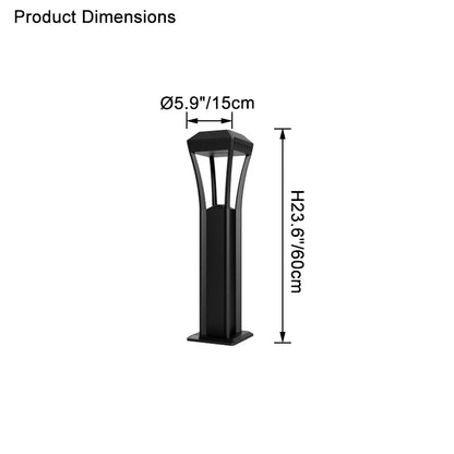 WOMO Hardwired Bollard Light-WM9053