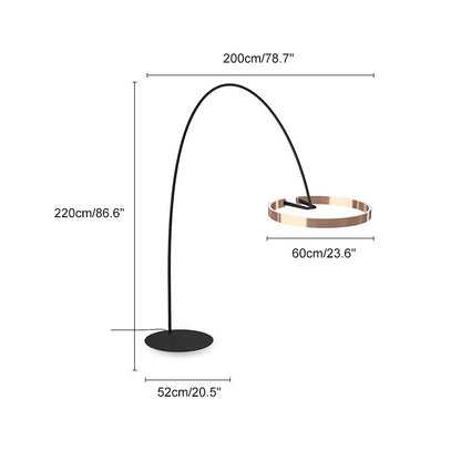 WOMO Circular Arc Floor Lamp-WM7006