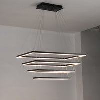 WOMO Tiered Rectangular LED Chandelier-WM2120