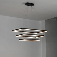 WOMO Tiered Rectangular LED Chandelier-WM2120