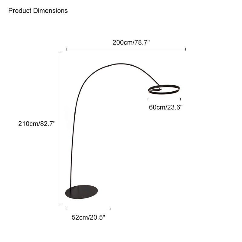 WOMO Circular Arc Floor Lamp-WM7006