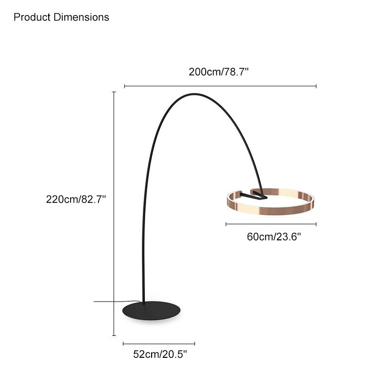 WOMO Circular Arc Floor Lamp-WM7006