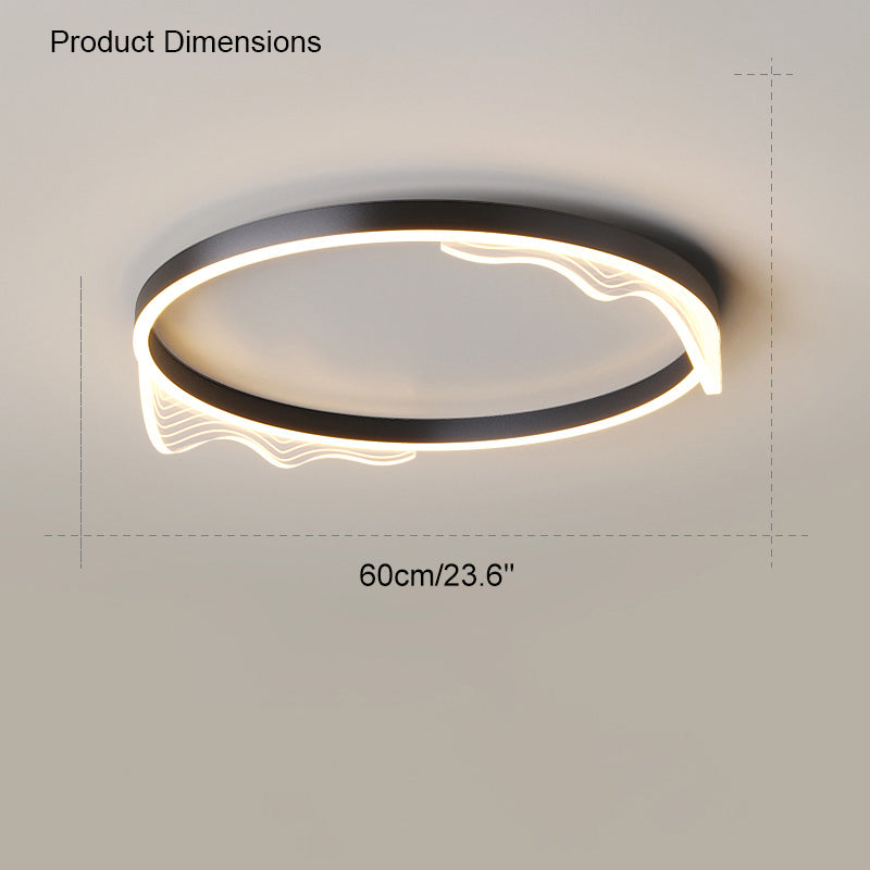 WOMO Wavy Round Integrated Led Ceiling Light-WM1035