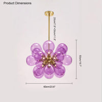 WOMO 18 Bubbles Glass Chandelier-WM2051