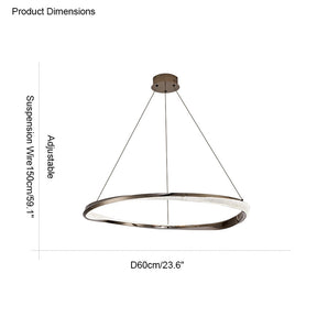 WOMO Möbius Circular LED Chandelier-WM2128