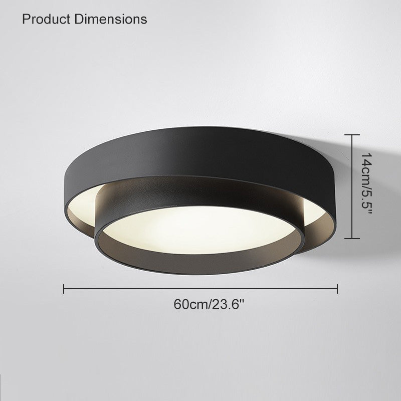 WOMO Asymmetrical Round Flush Mount Ceiling Light-WM1022