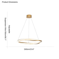 WOMO Möbius Circular LED Chandelier-WM2128