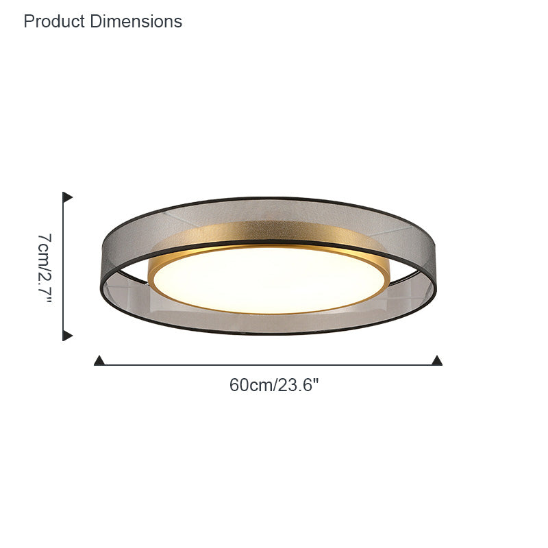 WOMO Fabric Round Ceiling Light-WM1033