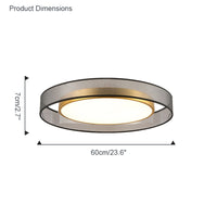 WOMO Fabric Round Ceiling Light-WM1033