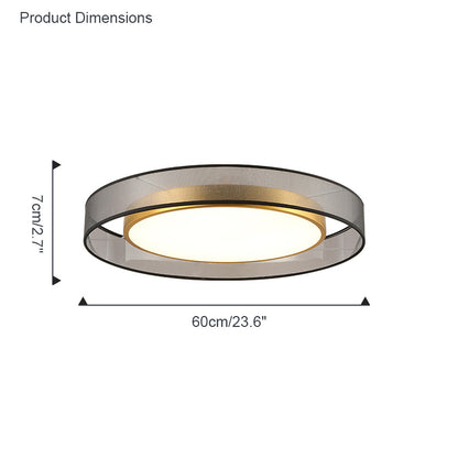 WOMO Fabric Round Ceiling Light-WM1033