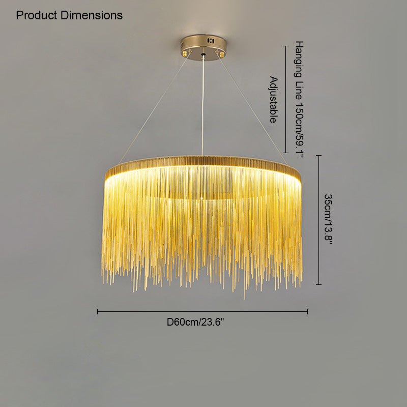 WOMO Tassel Round/Linear Chandelier-WM2062