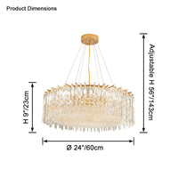 WOMO Round Crystal Chandelier-WM2626