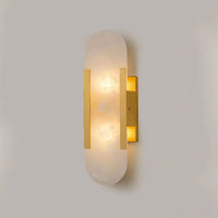 WOMO Oval Alabaster Wall Sconce-WM6107