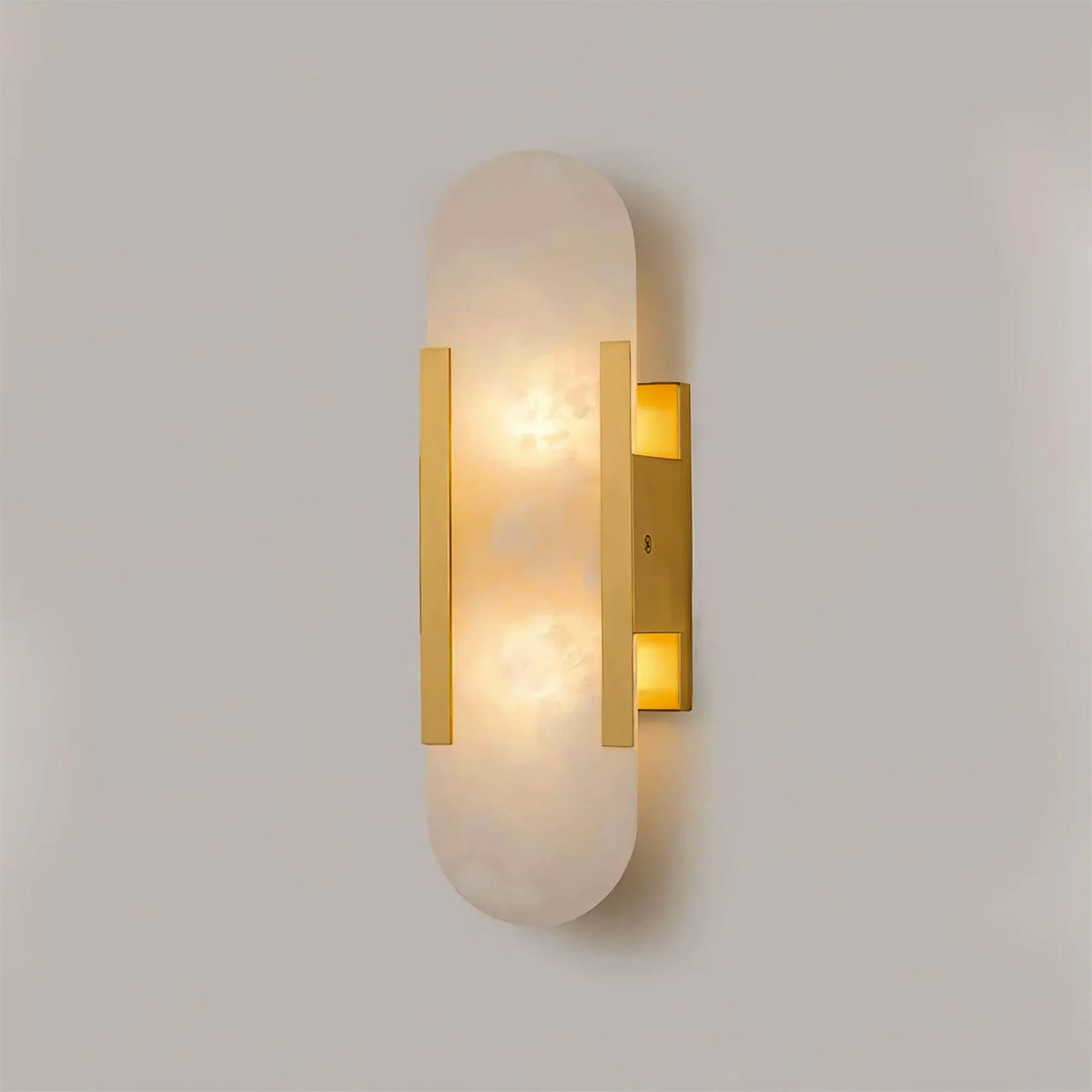 WOMO Oval Alabaster Wall Sconce-WM6107