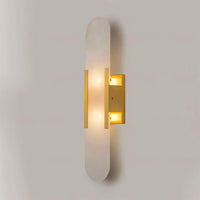 WOMO Oval Alabaster Wall Sconce-WM6107