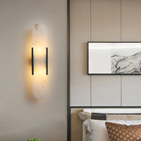 WOMO Oval Alabaster Wall Sconce-WM6107