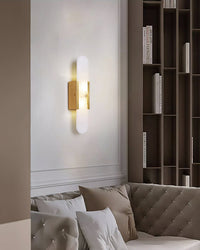 WOMO Oval Alabaster Wall Sconce-WM6107