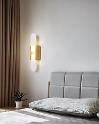 WOMO Oval Alabaster Wall Sconce-WM6107