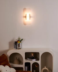 WOMO Oval Alabaster Wall Sconce-WM6107