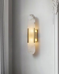 WOMO Oval Alabaster Wall Sconce-WM6107