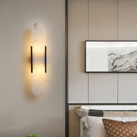 WOMO Oval Alabaster Wall Sconce-WM6107